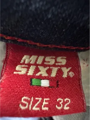 Miss Sixty Extra Low Tommy Flared Jeans - Classic Blue Denim thumbnail 8