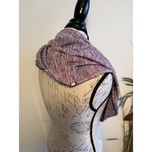 Lululemon Vinyasa Scarf Purple‎ Pink Space Dye Snap Button Infinity Wrap O/S thumbnail 3