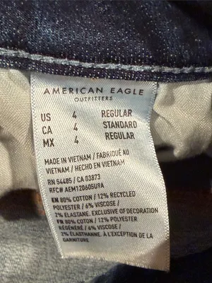 American Eagle curvy super high Rise Flare Jeans 4 thumbnail 6