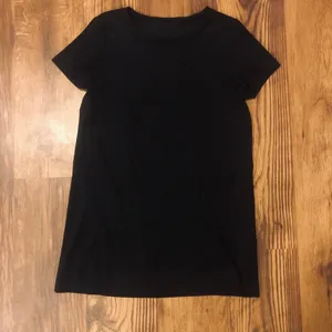 Faux Suede Black tshirt dress thumbnail 4