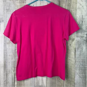 The Disney Store Size Medium Pink Crewneck Short Sleeve Minnie Mouse T-Shirt thumbnail 2