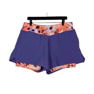 Tek Gear Size Medium Purple Athletic Activewear Shorts with Attached Spandex thumbnail 2