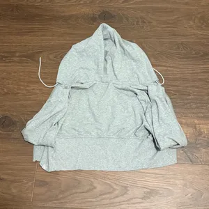 JoyLab Gray Cropped Zip-Up Hoodie thumbnail 3