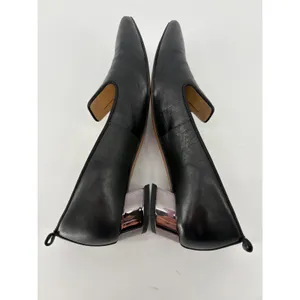 Franco Sarto Vianna Loafer Pump Womens 8 Black Leather Pointed Toe Block Heel thumbnail 12