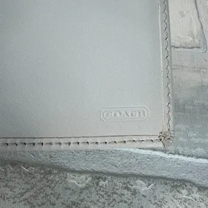 Coach Checkbook Cover Beige‎ Signature C Canvas Leather Trim thumbnail 6