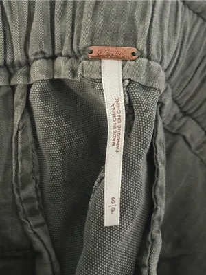 Free People Margate Pleated Trouser in Olive Green thumbnail 4