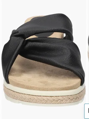 Easy Street Women’s Ja Knotted Slide Sandals black size 9 NEW thumbnail 2