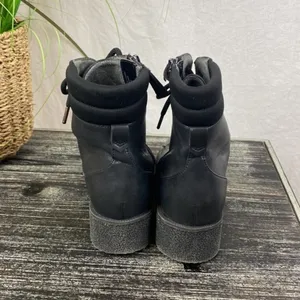 Dr. Scholl’s Black Lug Sole Tayler Lace Up Ankle Boots 7 thumbnail 4