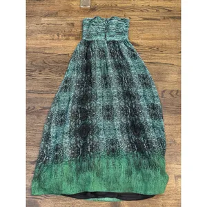 Moulinette Soeurs Vernalis Green Strapless Maxi Dress Size 2 A Line thumbnail 4