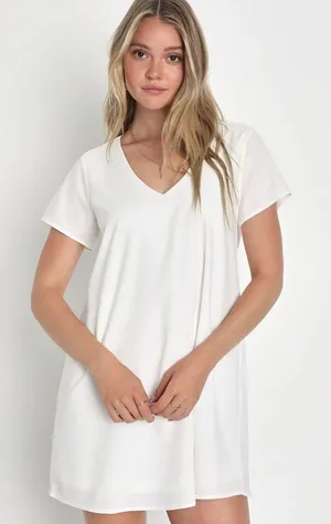 Show Me Your Mumu White Chiffon Sheer Mini Dress thumbnail 1