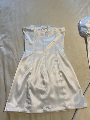 Revolve Eva Strapless Bridal Dress thumbnail 9