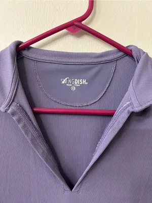 SwingDish Purple Golf Athletic Woman’s Top Sz XS thumbnail 2