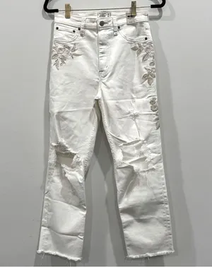 Abercrombie & Fitch Zoe Natural Rise Ankle Straight Jeans Womens 29/8R NWT thumbnail 1