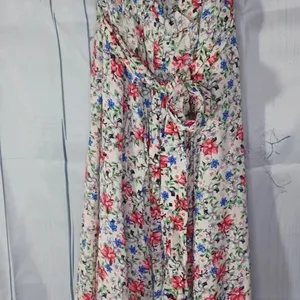 Umgee strapless flowy boho floral wide leg jumpsuit thumbnail 3