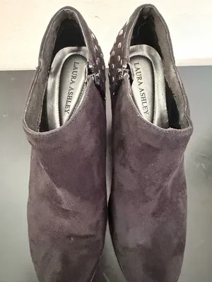 Laura Ashley Faux Suede Ankle Boots with Silver Studs Lafindon 9 Whimsigoth thumbnail 12