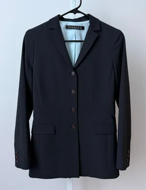 Tahari Wool Office Siren Academia Professional Career Blazer 4 Black thumbnail 1