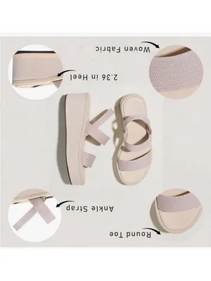 NEW Platform Wedge Sandals Walking Platform Sandals Open Toe 8 thumbnail 5