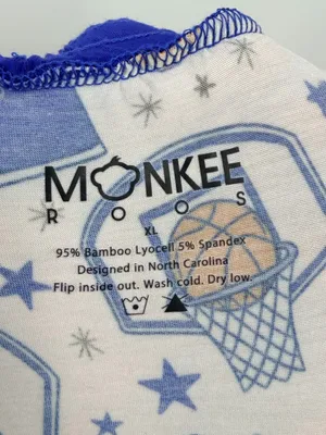 Monkeeroos Duke Blue Devils Basketball Bamboo Pajama Jogger Pants M thumbnail 8