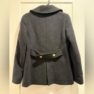 J. Crew Majesty Heather Charcoal‎ Wool Peacoat Size 6 thumbnail 3