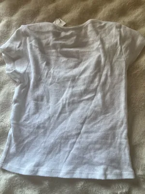 White eyelet tee shirt thumbnail 3