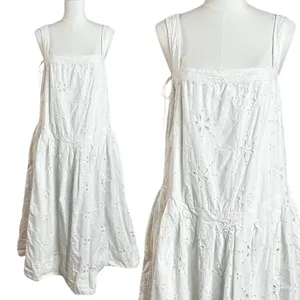 Free People Ethereal Cottage Primavera Lace Eyelet Midi Dress White Size Small thumbnail 8