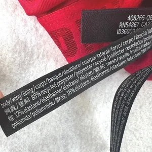 PINK Victoria's Secret Sports Bra Womens Polyester Mesh Racerback Red XXS‎ thumbnail 8