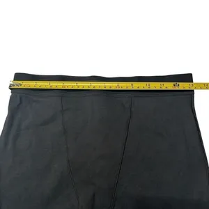 Skims M Stretch Cotton Rib‎ Leggings Black Soot Logo Waistband Loungewear NWT thumbnail 9