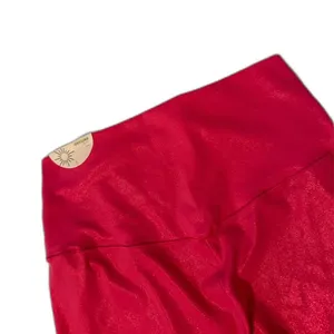 Aerie | Offline High Rise Hot Pink Glitter Long Bike Shorts Size Large NWT thumbnail 6