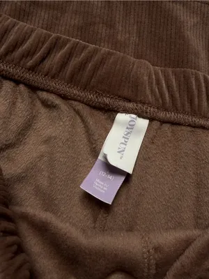 Brown Corduroy Elastic Waist Pants thumbnail 4