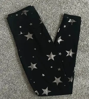 As Revival Star Print Leggings Black thumbnail 1