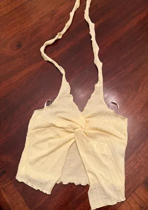 Yellow halter top Size XS thumbnail 1