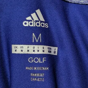 Adidas Golf blue/lilac sleeveless polo size medium thumbnail 5