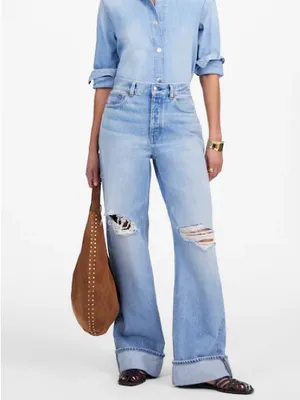 NWT‎ Madewell Low-Slung Baggy Jeans Hallstead Wash Rigid Size 28 thumbnail 3