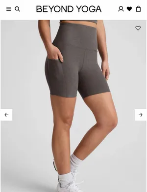 Beyond Yoga Shorts Spacedye Biker Keep Pace 5" thumbnail 2