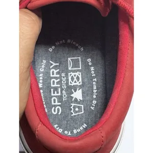 US 8 Sperry Shoes Men's Washable Red Lace Up Casual Shoes Sneakers New thumbnail 8