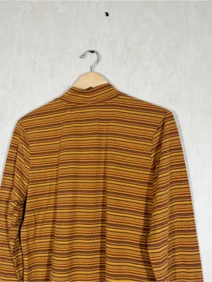 Toad&Co Women’s Piru Mock Neck Longsleeve Shirt Lightweight Multicolor Stripe XL thumbnail 7