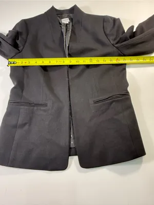 J. Crew Black Collarless Blazer thumbnail 4