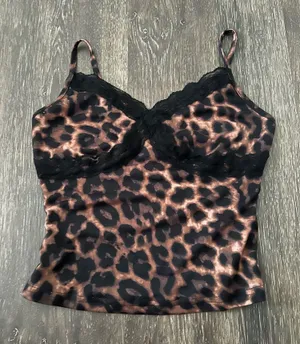 Amazon leapord crop top thumbnail 1