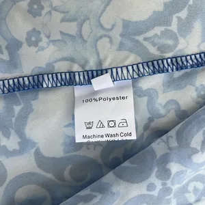 NWOT Blue and White Print Sleeveless Maxi Dress in Women's Medium thumbnail 7