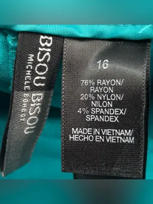 Bisou Bisou 16 Turquoise Pocketed Shorts with Gold Buttons Accent thumbnail 8