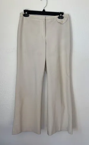 Express Y2K Off White Cream Wide-Leg Pants thumbnail 1