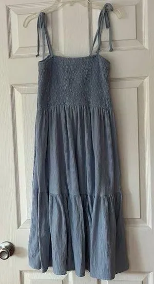 Pinkblush Maternity Blue Dress Adjustable Straps Size Medium thumbnail 1