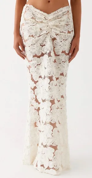 Peppermayo Maxi Skirt Ivory thumbnail 1