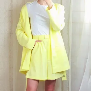 The Fifth Label Brighten High Waist Cargo Short in Lemon Yellow Size Small NWT thumbnail 6