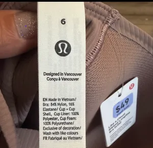 Lululemon Like A Cloud Longline Bra *Ribbed D/DD Ashen Rose Size 6 NWT thumbnail 10
