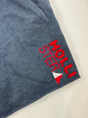 Hollister SM Blue Cotton Tie Up Gym Shorts thumbnail 4