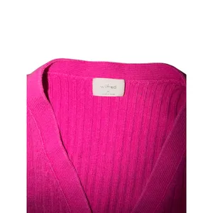 Wilfred Pink Ribbed V Neck Button‎ Cardigan Sweater Wool Blend Size M Soft Girl thumbnail 3