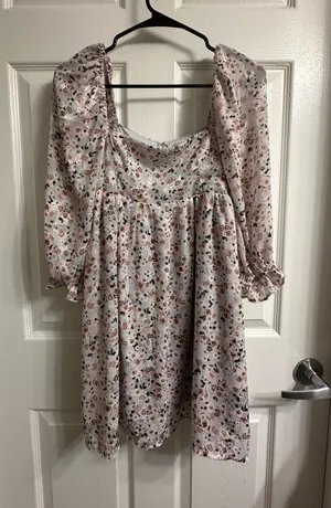 Blue Rain Lavender Floral Dress thumbnail 1