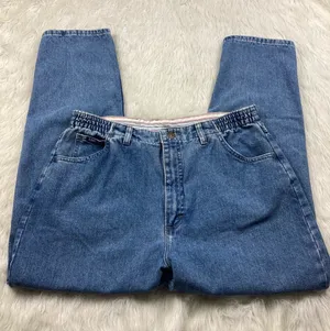 90s Vintage High Waisted Rider Mom Jeans W/ Sketchy Waist Band thumbnail 2