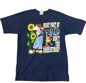 Vintage 90s 1996 Looney Tunes Graphic Tee T Shirt Tweetie Bird Sylvester Large thumbnail 4